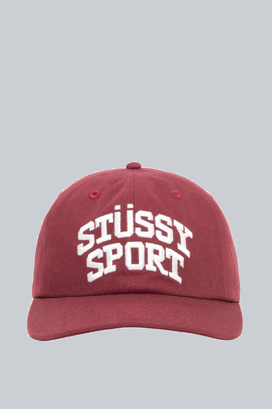 STUSSY SPORT CAP MAROON