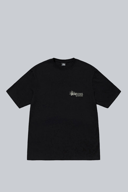 STUSSY SUPERIOR QUALITY PIG DYED TEE BLACK