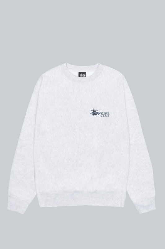 STUSSY SUPERIOR QUALITY CREW ASH HEATHER