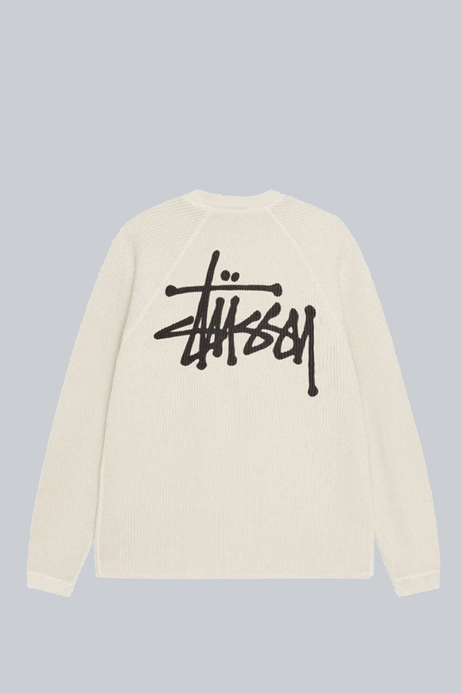 STUSSY RAGLAN THERMAL LONGSLEEVE BONE