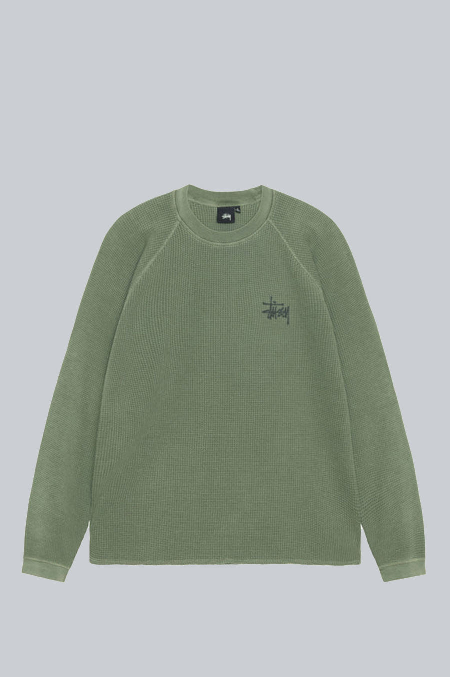 STUSSY RAGLAN THERMAL LONGSLEEVE PINE