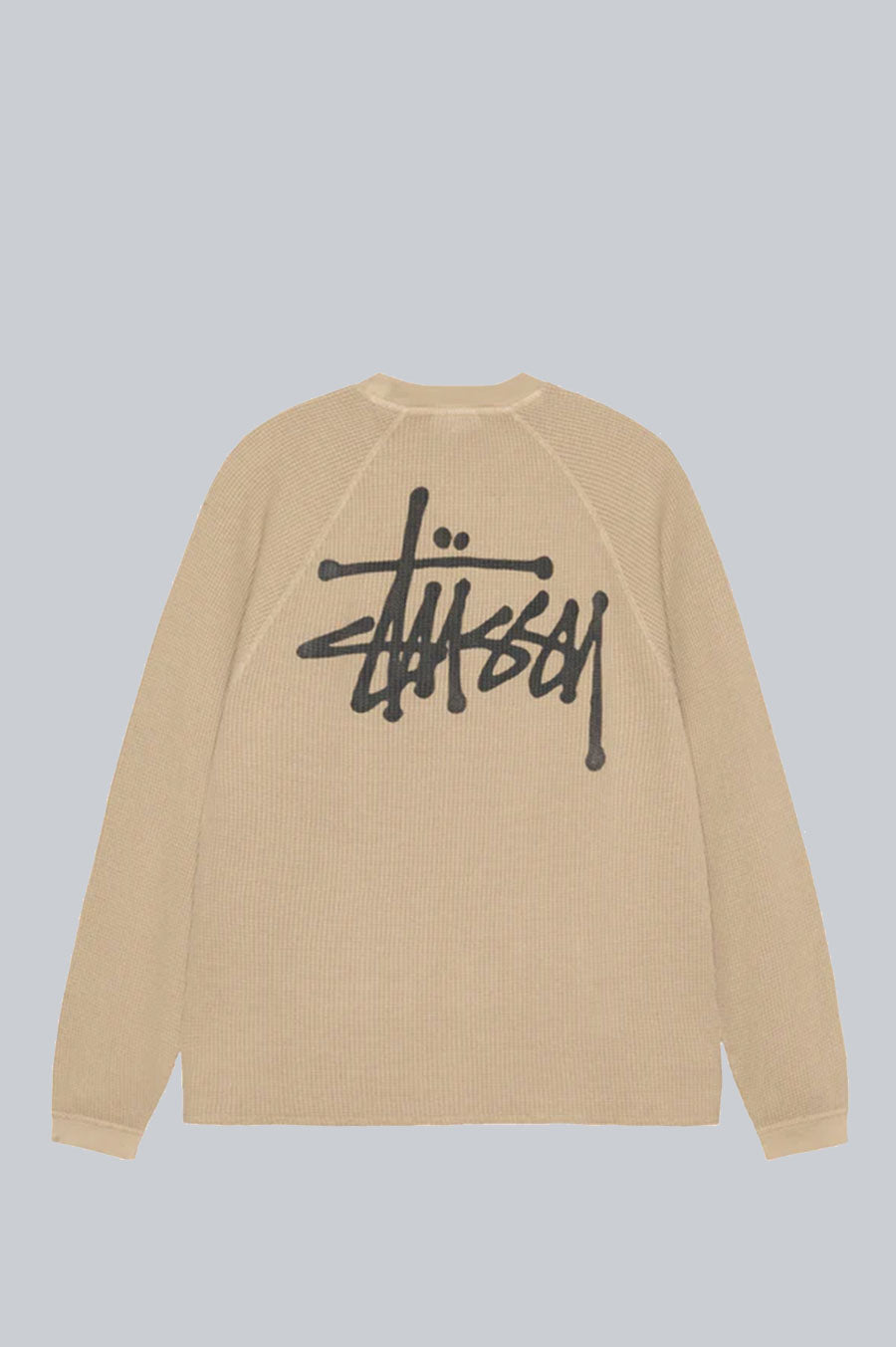 STUSSY RAGLAN THERMAL LONGSLEEVE SAND