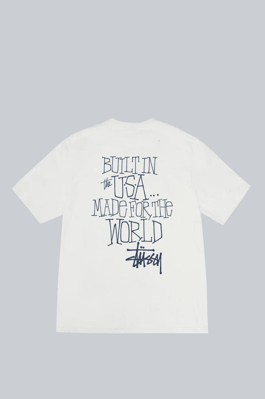 STUSSY BUILT IN USA PIG DYED TEE NATURAL