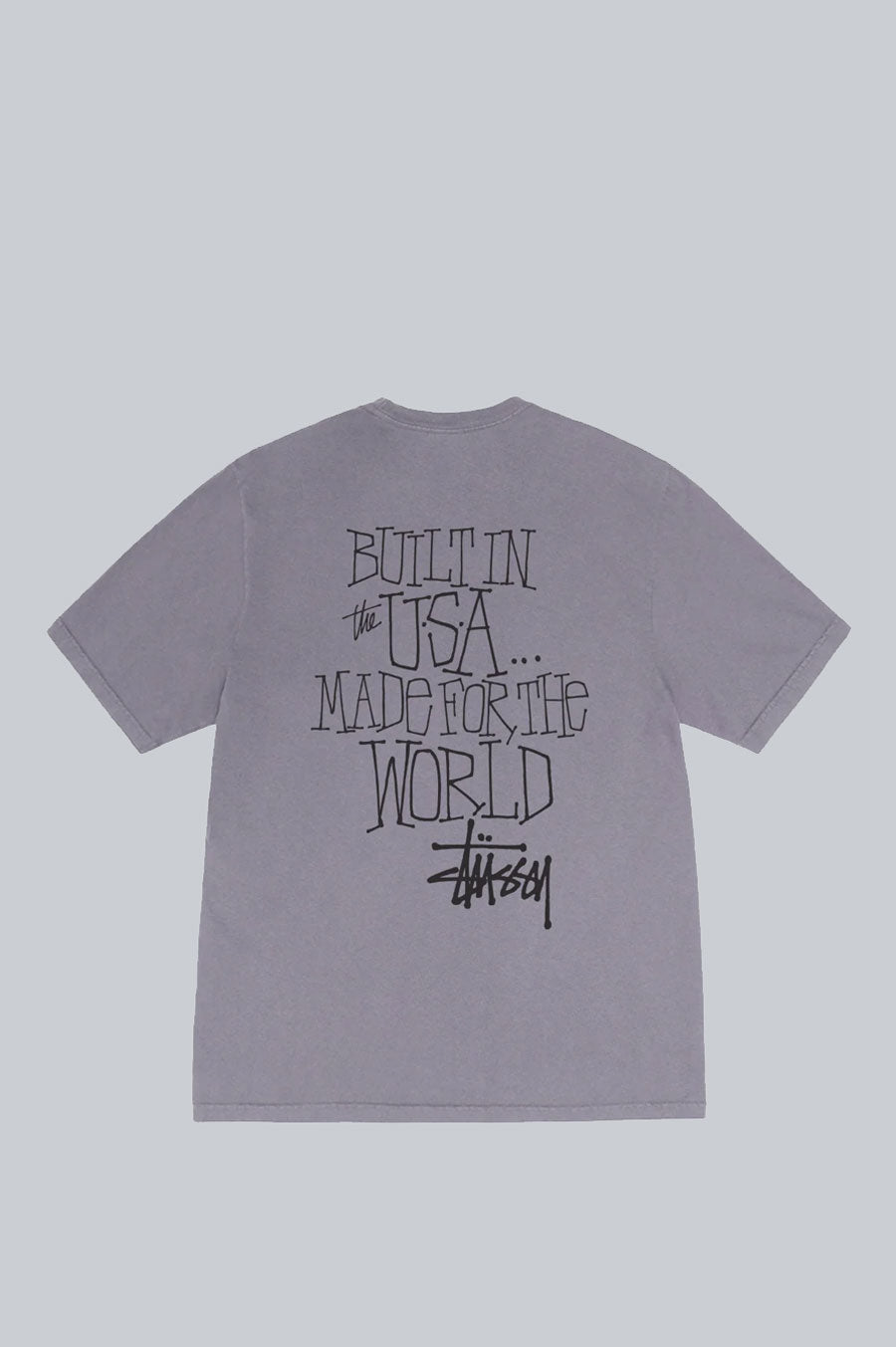 STUSSY BUILT IN USA PIG DYED TEE SHARK