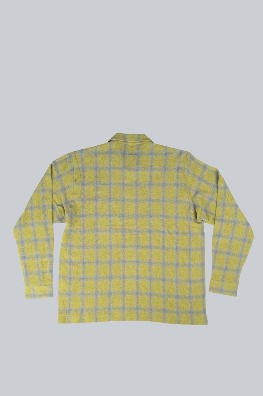 STUSSY ZIP SHIRT TWISTED YARN PLAID GREEN