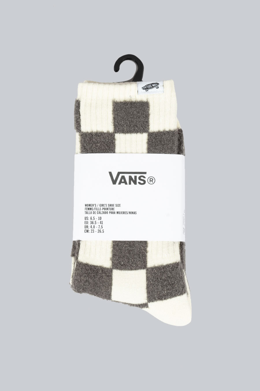 VANS FUZZY JACQUARD SOCKS RAVEN