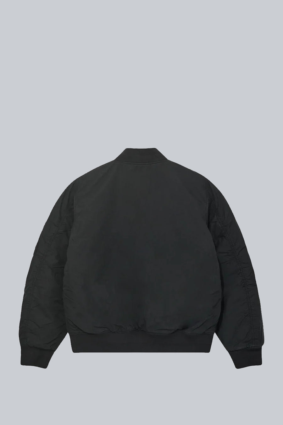 STUSSY WAXED QUILTED BOMBER BLACK