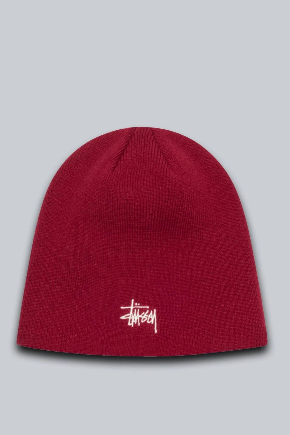 STUSSY BASIC SKULLCAP BEANIE WINE