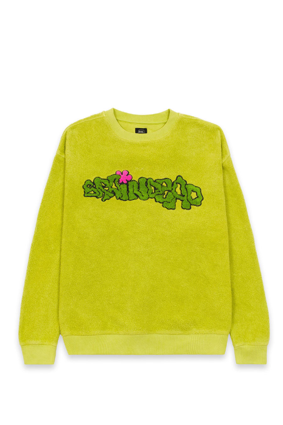 BRAIN DEAD SLIME REVERSE FLEECE CREWNECK APPLE – BLENDS