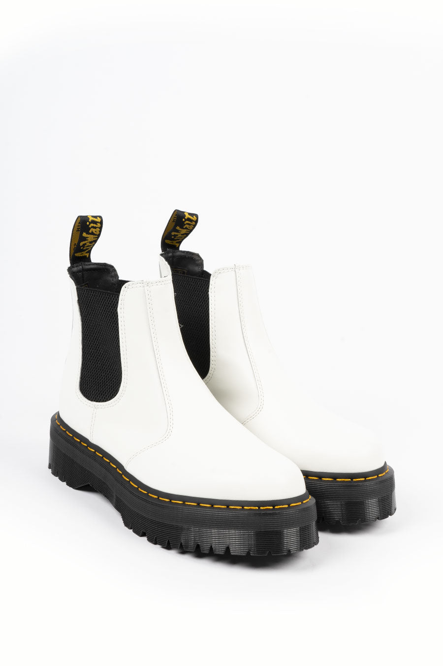 Dr martens clearance white chelsea boots