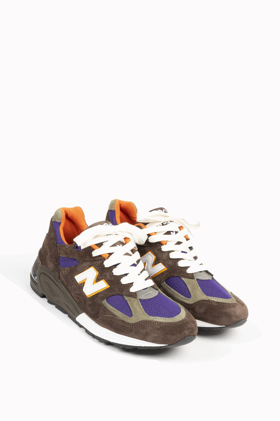 Orange and black new balance 990 best sale