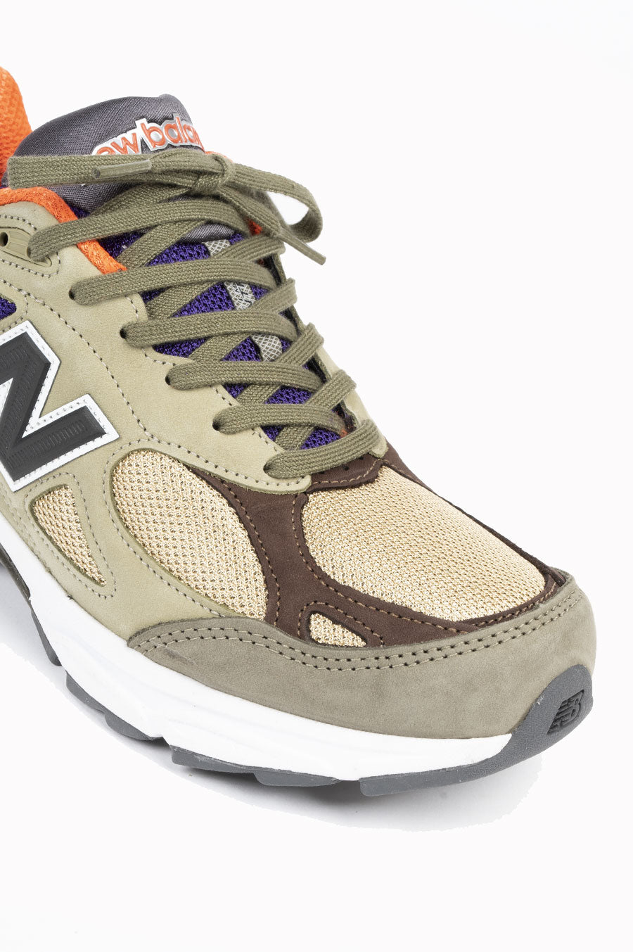 NEW BALANCE 990 V3 MIU OLIVE BROWN ORANGE