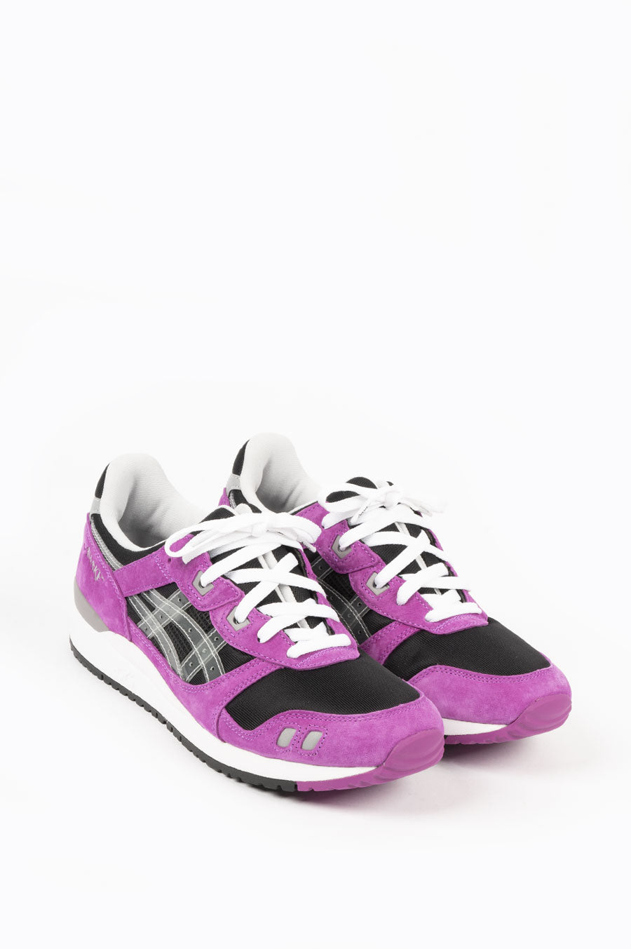 Asics gel lyte iii white black clearance pink