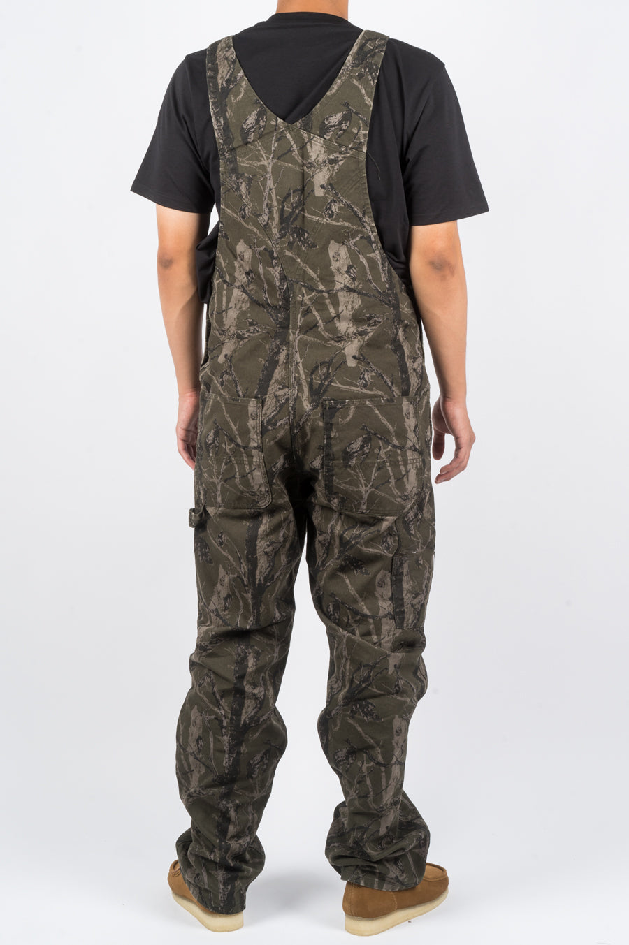 CARHARTT WIP BIB OVERALL GREEN TREE CAMO