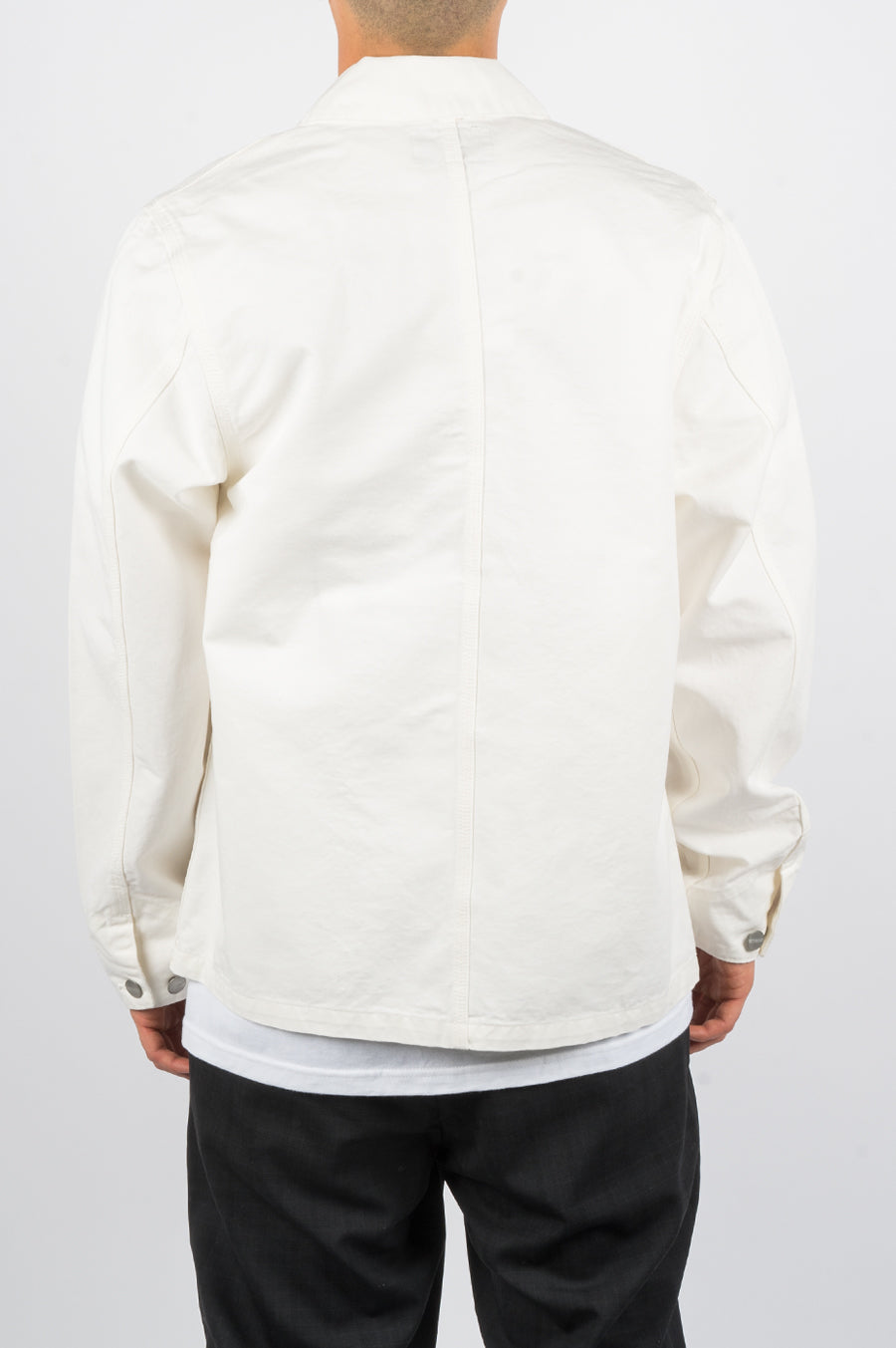 CARHARTT WIP SPRING MICHIGAN CHORE COAT OFF WHITE