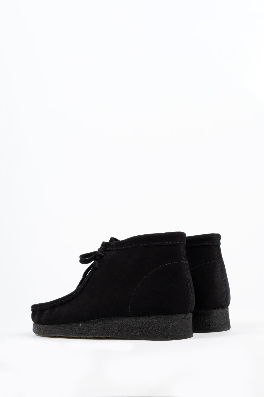 CLARKS WALLABEE BOOT BLACK SUEDE