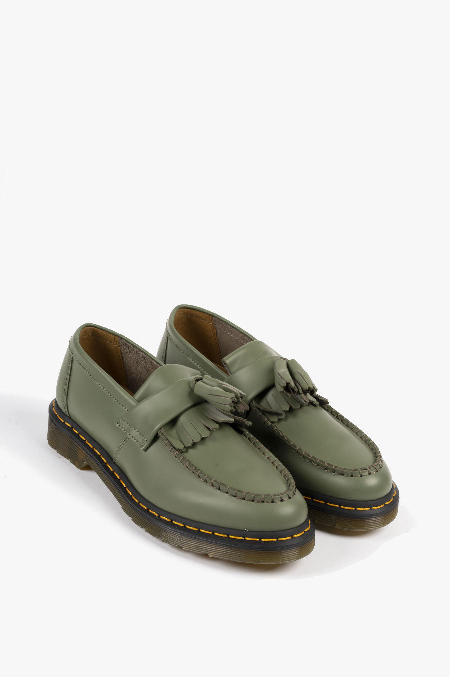 DR MARTENS ADRIAN YELLOW STITCH GREEN SMOOTH – BLENDS