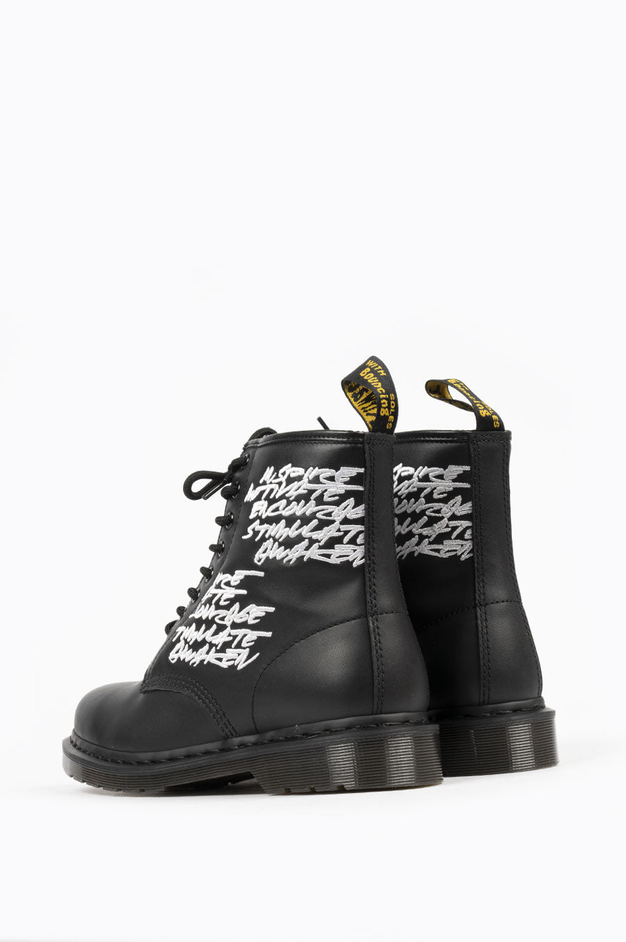 DR MARTENS X FUTURA 1460 EMB BLACK NAPPA