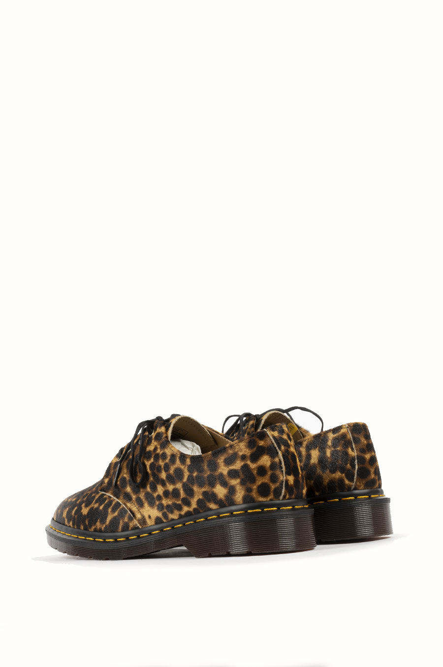 DR MARTENS SMITHS 4 EYE LEOPARD HAIR