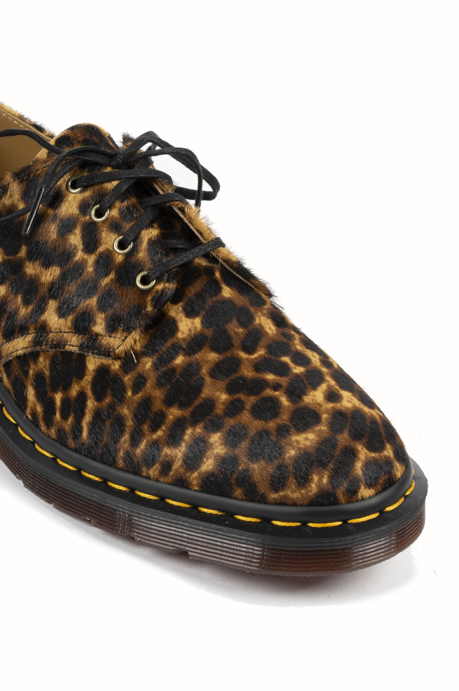 DR MARTENS SMITHS 4 EYE LEOPARD HAIR