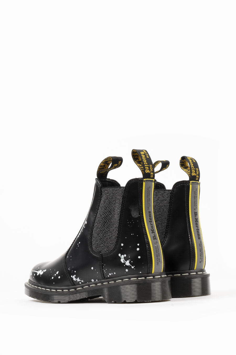 DR MARTENS X NEIGHBORHOOD 2976 CHELSEA BOOT BLACK WHITE