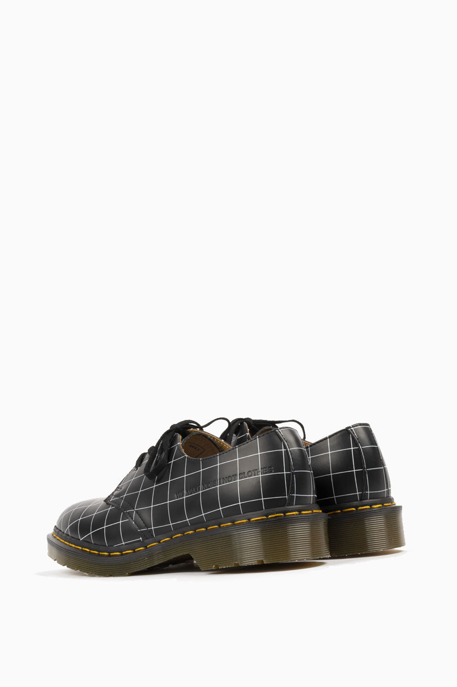 DR MARTENS X UNDERCOVER 1461 CHECK SMOOTH BLACK