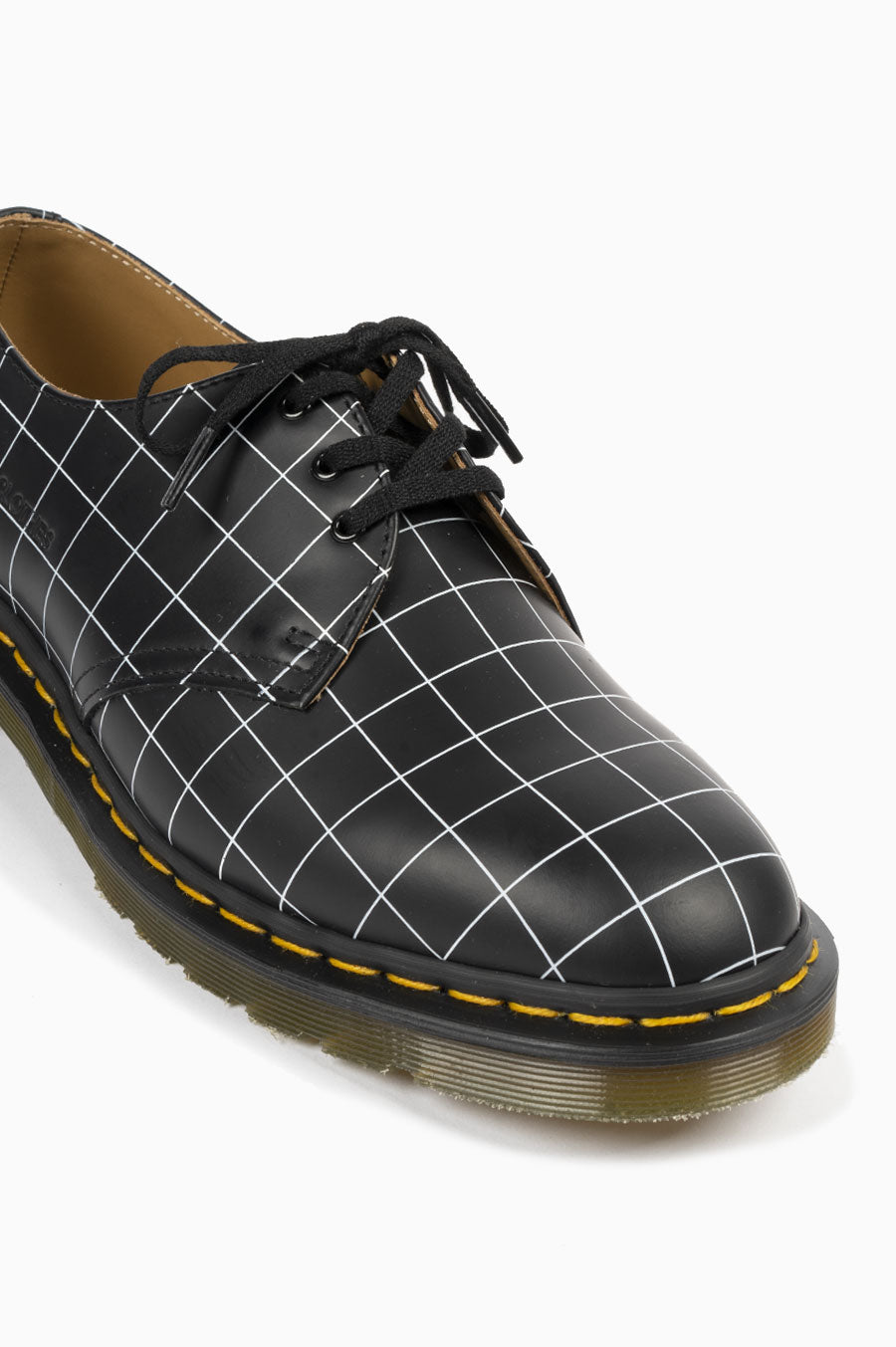 DR MARTENS X UNDERCOVER 1461 CHECK SMOOTH BLACK