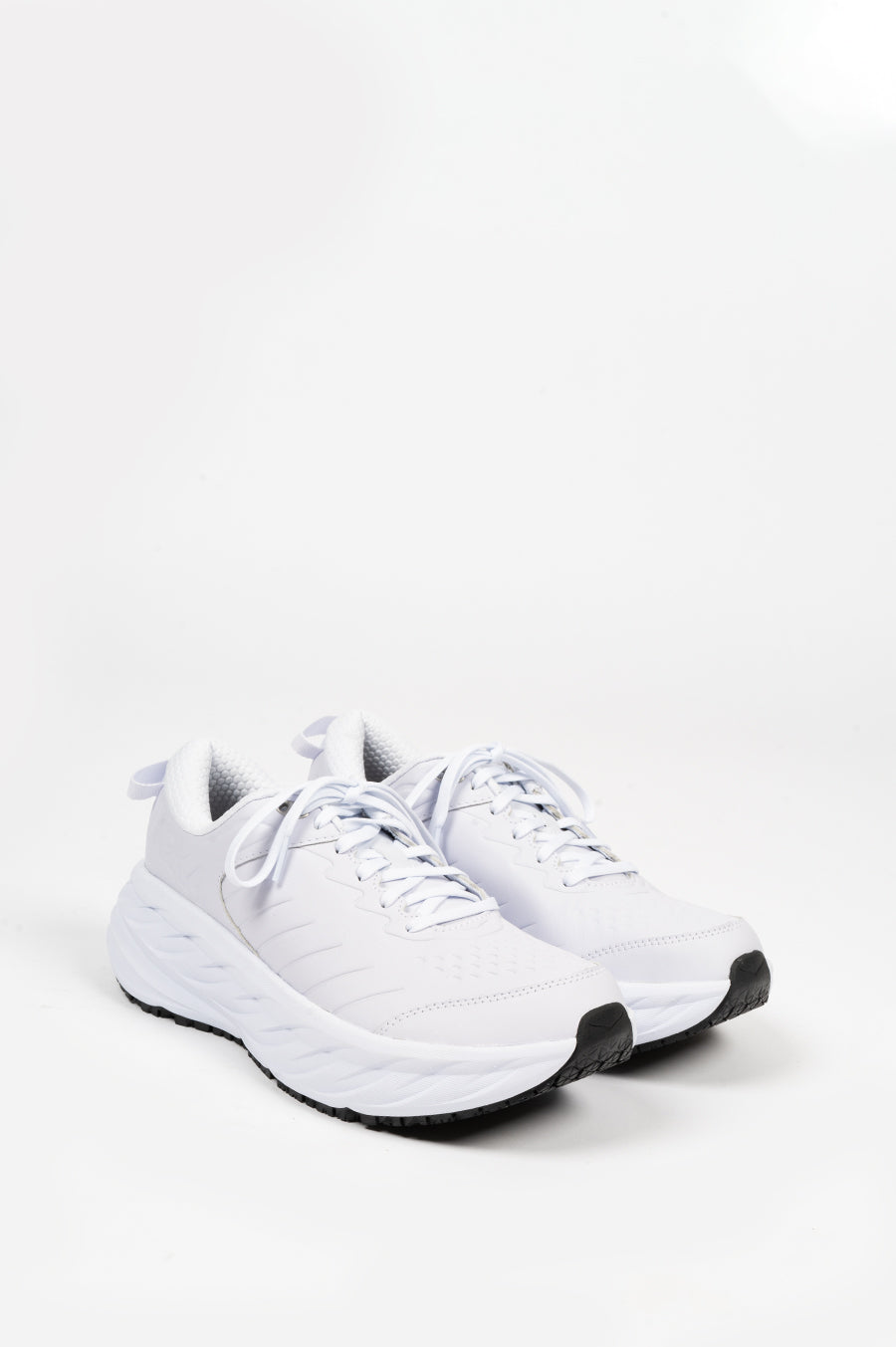 Hoka one discount one white leather