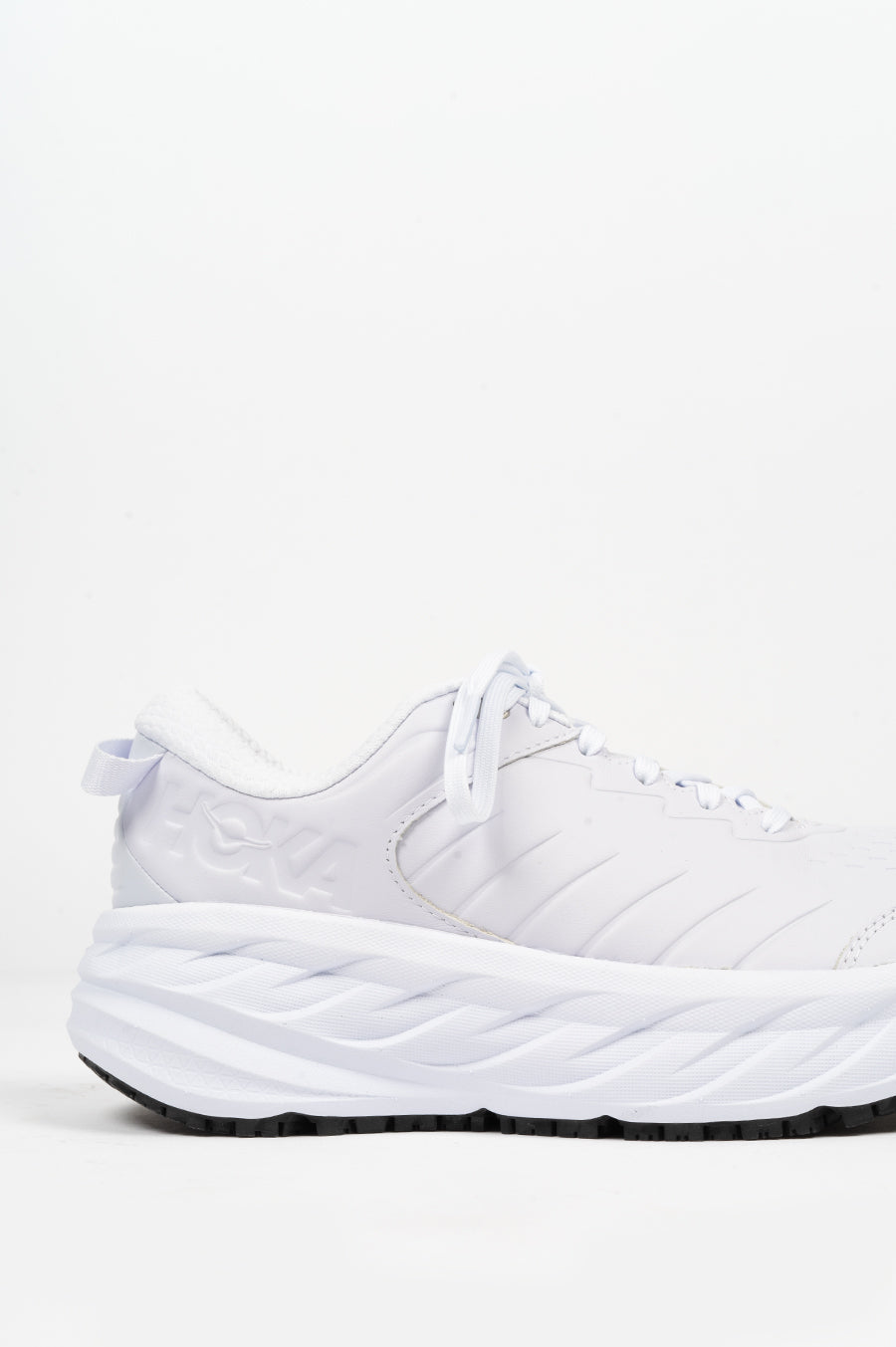 Hoka one discount one white leather