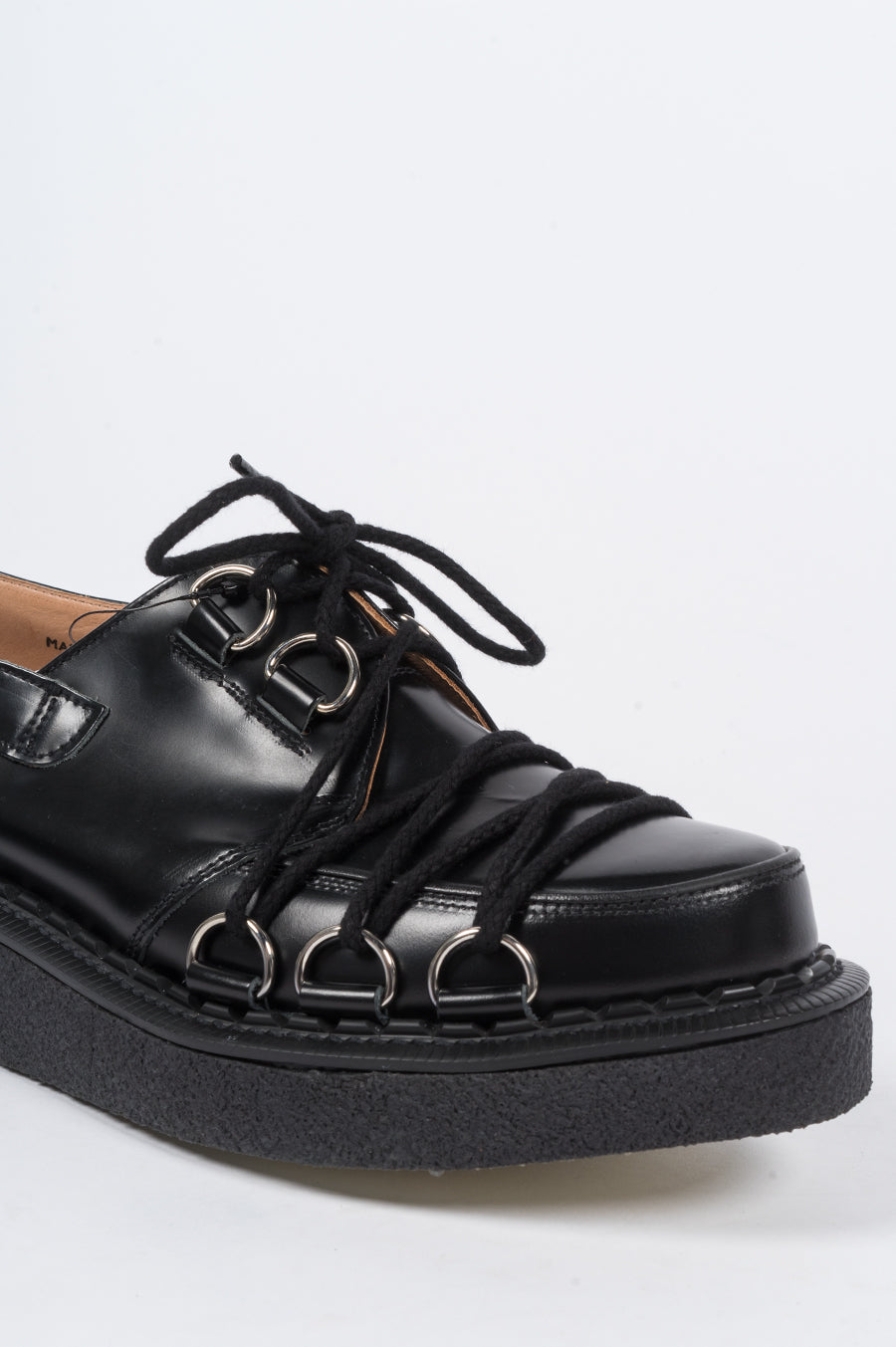 COMME DES GARCONS X GEORGE COX D-RING DERBY CREEPER BLACK