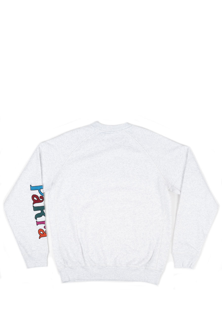 PARRA SERIF LOGO CREW NECK SWEATSHIRT ASH GREY – BLENDS