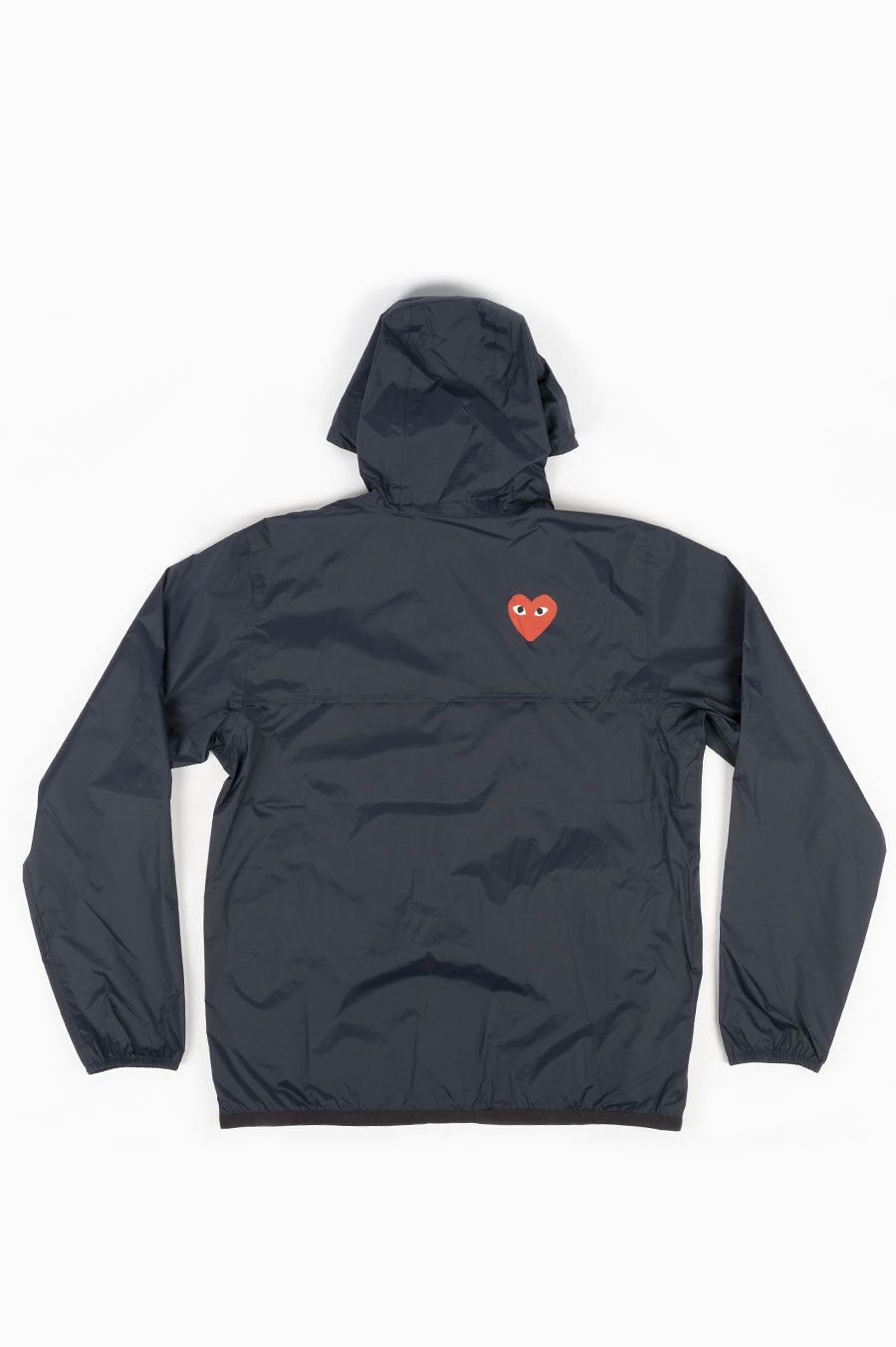 CDG PLAY X K-WAY HOODIE FULL ZIP NAVY