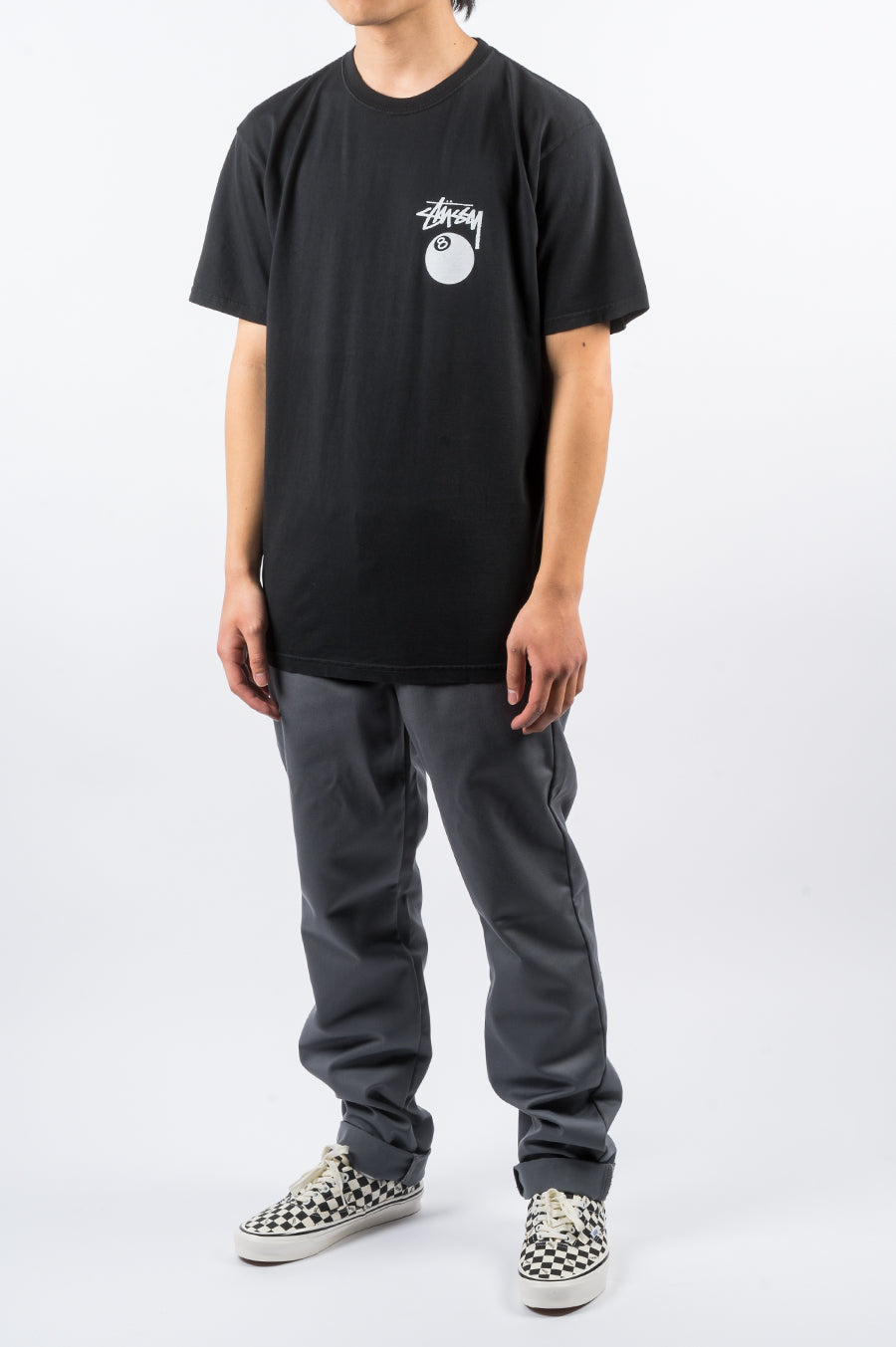 STUSSY 8 BALL TEE BLACK