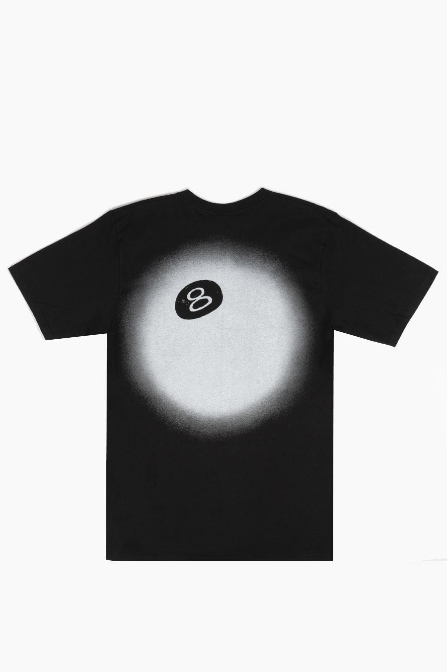 STUSSY 8 BALL FADE TEE BLACK