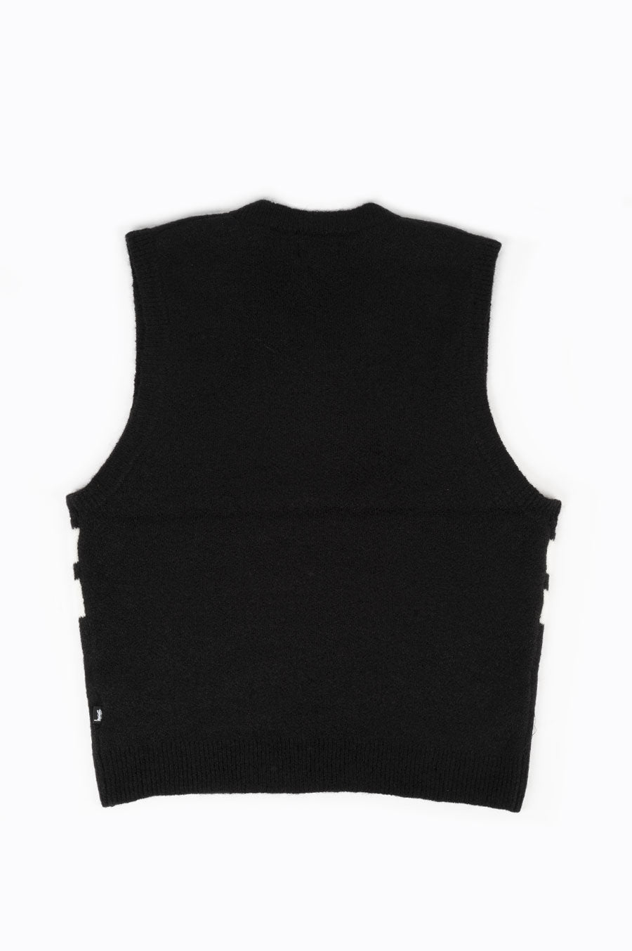 STUSSY BRUSHED MOHAIR VEST BLACK