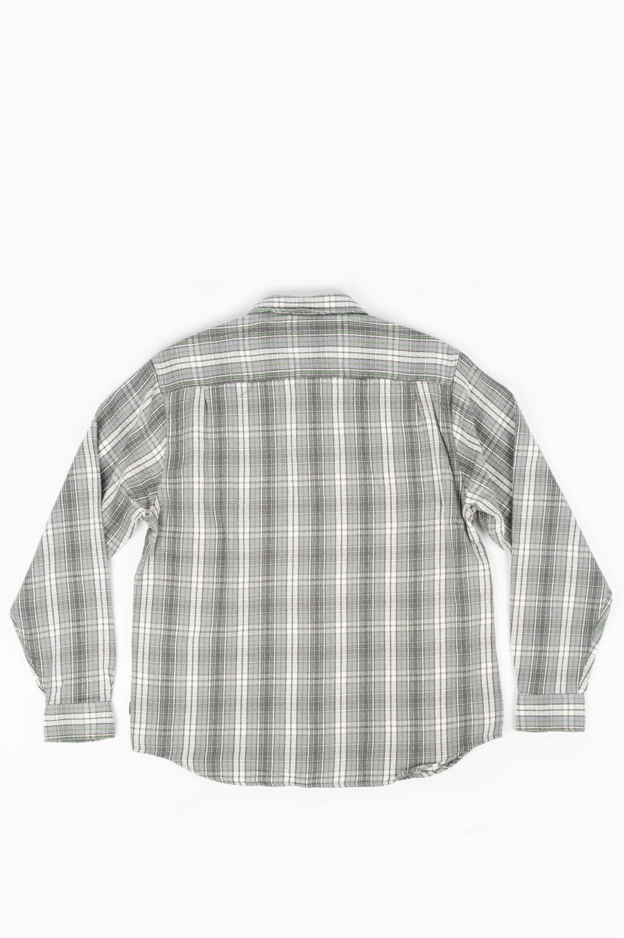 STUSSY BEACH PLAID SHIRT CHARCOAL