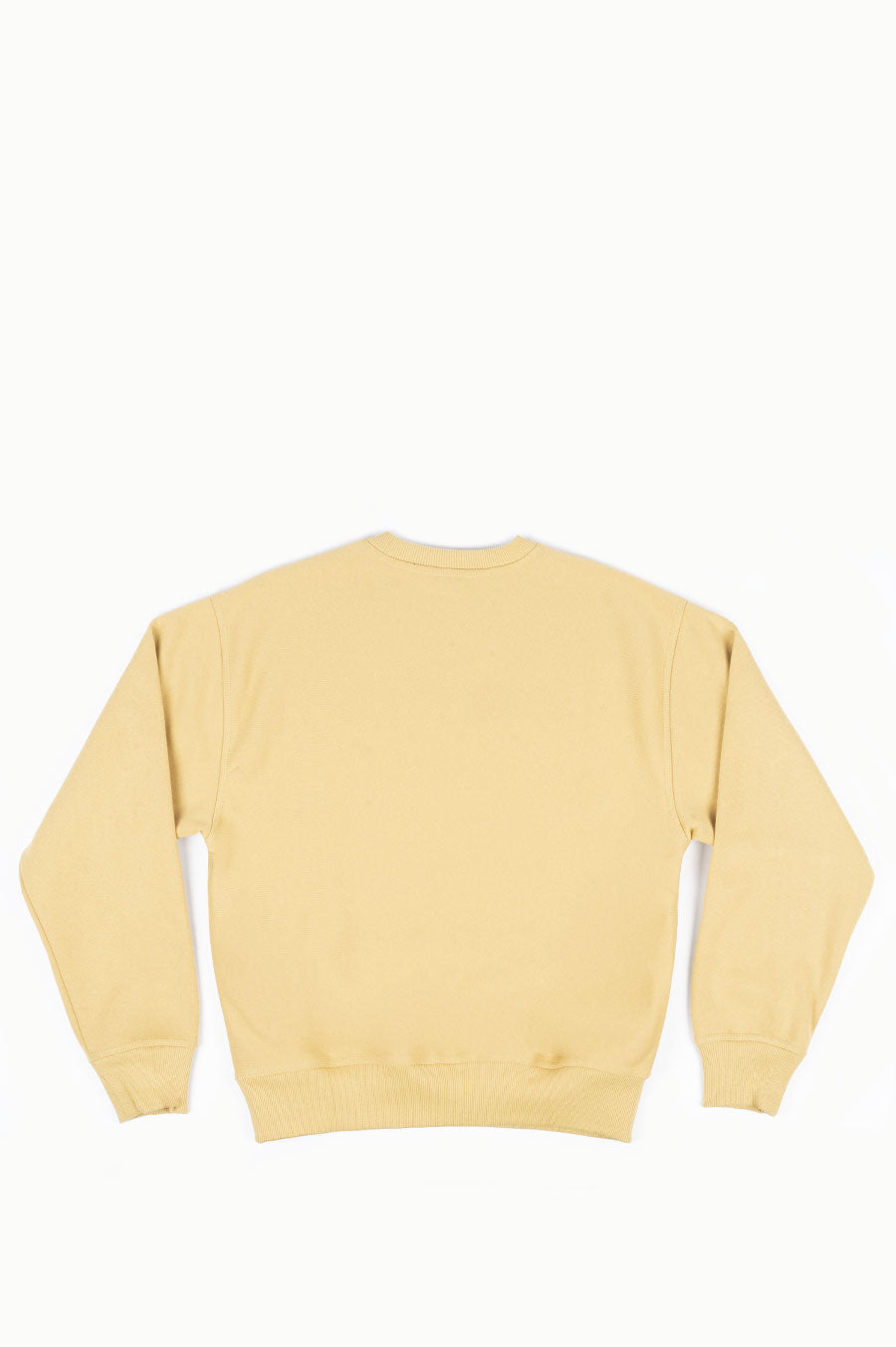 STUSSY SWIRL APPLIQUE CREW TAN